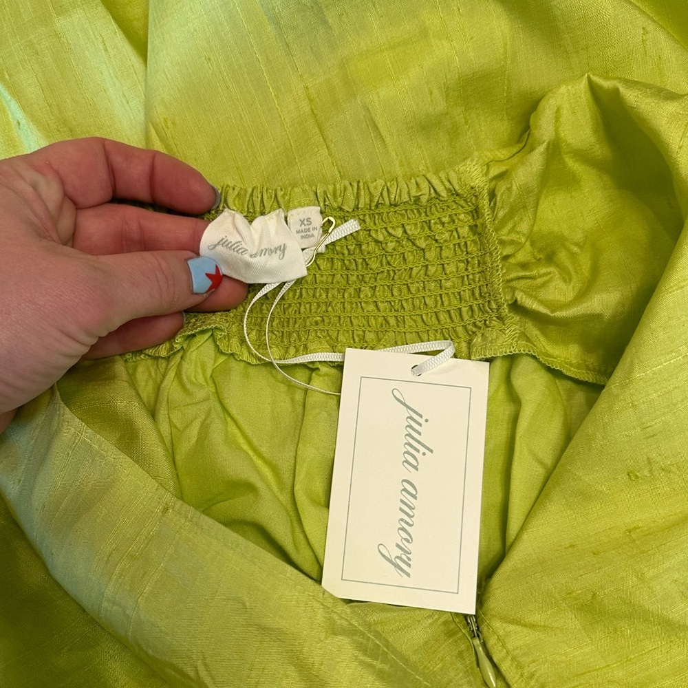 NWT Julia Amory Cartagena Wrap Skirt Dupioni Silk - Picture 12 of 14
